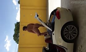 hot brazilian babe twerking on YOUR car